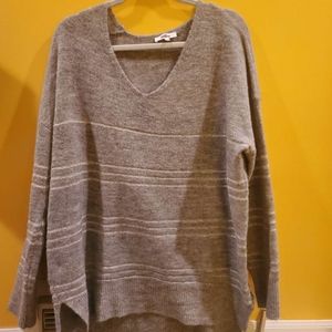 Grey striped Sparkly sweater